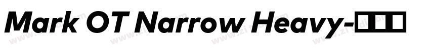 Mark OT Narrow Heavy字体转换